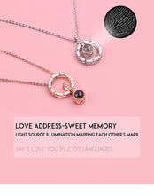 Load image into Gallery viewer, I Love You Necklace in 100 languages